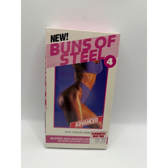 Maier Group Other - Buns of Steel 4 Advanced Workout VHS Tamilee Webb 1992 Vintage Sealed New